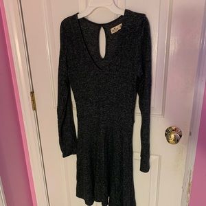 Grey float dress that goes to knees